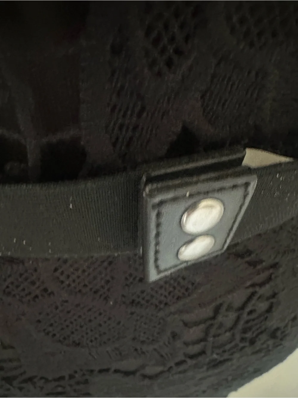 Express Black Belt with Silver Chain Accent